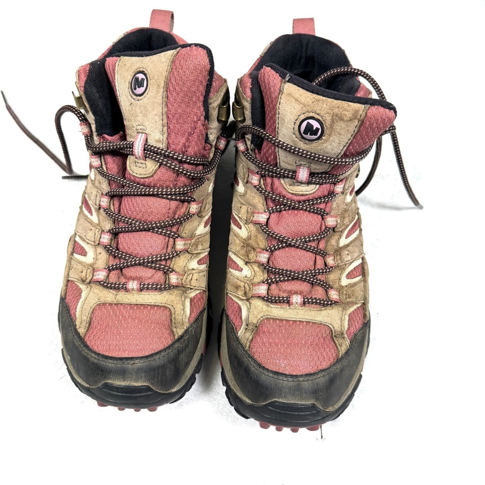 Merrell Moab 2 Mid J06052 Women's US 8.5 Boulder Blush Waterproof Hiking Boots - Picture 3 of 8